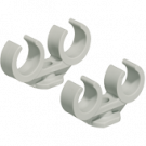 Helia dubbele vorkklem 16mm - grijs per 50 stuks (2917-000)