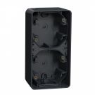 Schneider Electric opbouwdoos 2-voudig IP55 verticaal - Mureva Styl antraciet (MUR37912)