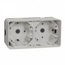 Schneider Electric opbouwdoos 2-voudig IP55 horizontaal - Mureva Styl wit (MUR39914)