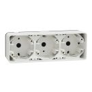 Schneider Electric opbouwdoos 3-voudig IP55 horizontaal - Mureva Styl (MUR39913)