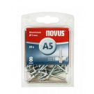 Novus blindklinknagel A5 X 8mm, Alu SB, 30 st. (045-0026)