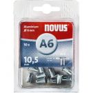 Novus blindklinkmoer M4 X 10,5mm, Alu S, 10 st. (045-0041)