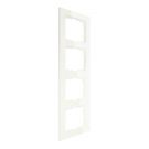 EMhub Quadro55 (by Kopp) afdekraam 4-voudig - zuiver wit glanzend (4088011)