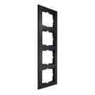 EMhub Quadro55 (by Kopp) afdekraam 4-voudig - zwart mat (4088091)