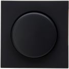 Kopp centraalplaat met knop voor draaidimmer - HK07 mat zwart (490650008)