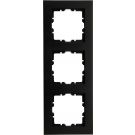 Kopp afdekraam 3-voudig - HK07 Pure mat zwart (407050004)