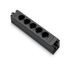 Bachmann contactblok Step 5x stopcontact, GST in- & uitgang - zwart (906.18821)