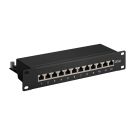 10 Inch CAT6a STP patchpaneel - 12 poorts (DS-10Patch6a-12STP)