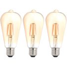 Bailey LED lamp filament peer ST64 E27 warm wit 2200K 4W 300lm - 3 stuks (142724)