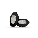 INTERLight inbouwspot set dimbaar rond zwart 4W 260lm 2700K incl. driver Ø65mm - zaagmaat Ø58mm IP44 (IL-CBSET27B)