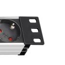 BRENNENSTUHL 19 inch 8-voudig stekkerdoos met schakelaar per 2 meter - aluminium (1390007018)