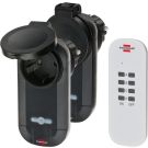 BRENNENSTUHL stekkerset voor buiten 2-delig - RC CE1 0201 - zwart (1507030)