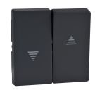 Merten by Schneider Electric bedieningswip met pijlsymbolen - Systeem M antraciet (MTN435514)