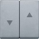Merten by Schneider Electric bedieningswip met pijlsymbolen - Systeem M aluminium (MTN435560)