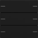 Gira bedieningswip 3-voudig voor tastsensor 4 - Systeem 55 zwart mat (5753005)
