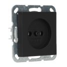 Gira stopcontact zonder randaarde 2-polig - systeem 55 zwart mat (4480005)