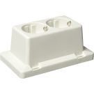 ABB Installatiedozen en -kasten 2-voudige wandcontactdoos voor 3611 creme (3611W2 S)