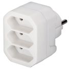 EGB verdeelstekker 3-voudig euro stopcontact 250V/2.5A wit (48551)