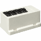 ABB Installatiedozen en -kasten deksel 3611 met GST18 connector 4x3 - wit (3611GB4 S)