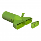 Ubbink Air Excellent AE55sc ventieladapter 180 graden 125mm met 1 afdekkap (0188164)