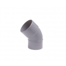 Wavin Wadal PVC bocht 45° mof-spie lijm 75mm - grijs (3101107004)