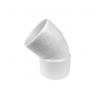 Wavin Wadal PVC bocht 45° mof-mof lijm 40mm - wit (3201204004)