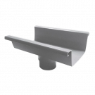 ESLON PVC gootuitloop 70-80mm voor bakgoot type 140 - grijs (402407)