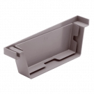 ESLON PVC eindstuk links voor bakgoot type 180 - grijs (10533)