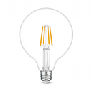 Yphix LEDlamp filament helder bol E27 4.5W 470lm warm wit 2700K dimbaar - ⌀125mm (50510443)