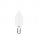 Yphix LEDlamp filament mat kaarslamp E14 4.2W 470lm warm wit 2700K dimbaar (50510613)