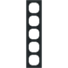 ABB Busch-Jaeger afdekraam 5-voudig - Art Linear zwart mat (2CKA001754A4872)