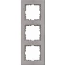 Kopp HK07 Pure - Afdekraam 3-voudig staal(407047004)