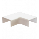 CANALIT plattebocht met bodemstuk 25x13mm - creme per 2 stuks (931001)