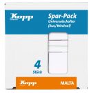 Kopp wisselschakelaar arctic wit Profi per 4 stuks (622613057)