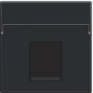 Niko afwerking voor UTP/STP data contactdoos - Pure Bakelite Piano Black (200-65100)