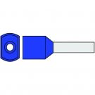 KLEMKO twin adereindhuls geïsoleerd 2.5mm2 blauw hulslengte 10mm - per 250 stuks (727535)