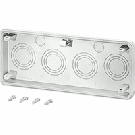 Hensel Mi FM 50 aanbouwflens met uitbreekpoorten 2xM20, 4xM32/40/50
