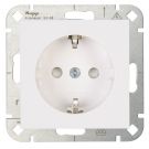 Kopp HK07 wandcontactdoos met randaarde en kinderbeveiliging - gebroken wit RAL9010 glans (940029009)