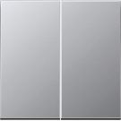 JUNG LS990 stuurafdekking standaard 2-voudig - aluminium (AL 1702)