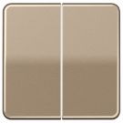 JUNG CD500 stuurafdekking standaard 2-voudig - goud-brons (CD 1702 GB)