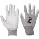Cerva flicker ESD antistatische nylon handschoen met koolstofvezel maat 9 (0108000799090VAM)