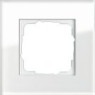 Gira Esprit afdekraam 1-voudig glas wit