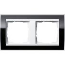 Gira Event afdekraam 2-voudig zuiver wit/clear zwart