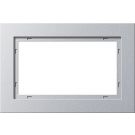 Gira E2 afdekraam 1,5-voudig aluminium