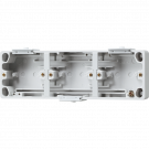 JUNG opbouw onderbak 3-voudig horizontaal IP44 - WG660 grijs (630)