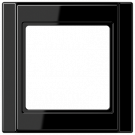 JUNG A500 afdekraam 1-voudig zwart