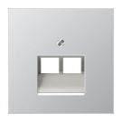 JUNG centraalplaat voor 2 x UAE/IAE - LS range aluminium (AL2969-2UA)