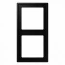 JUNG afdekraam 2 voudig - LS990 grafietzwart (LS982SWM)