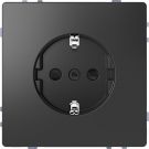 Schneider Electric D Life wandcontactdoos met kinderbeveiliging - antraciet (MTN2300-6034)