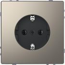 Merten by Schneider Electric D Life wandcontactdoos met steekklemmen - nikkel metallic (MTN2301-6050)